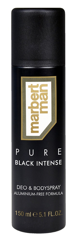 Marbert Man Pure Black Intense – Deodorant & Bodyspray, 150 ml