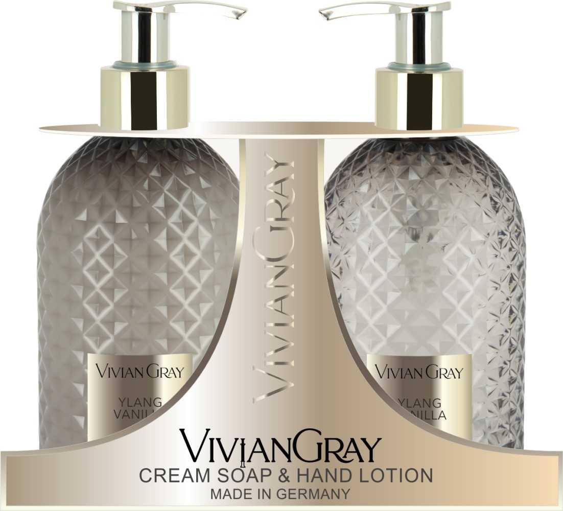 Vivian Gray Gemstones Cremeseife & Hand Lotion Set Ylang & Vanilla 2 x 300 ml