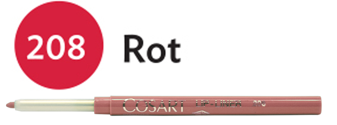 COSART Lipliner - Rot (208) *** ACHTUNG! lässt sich nicht zurückdrehen. ***