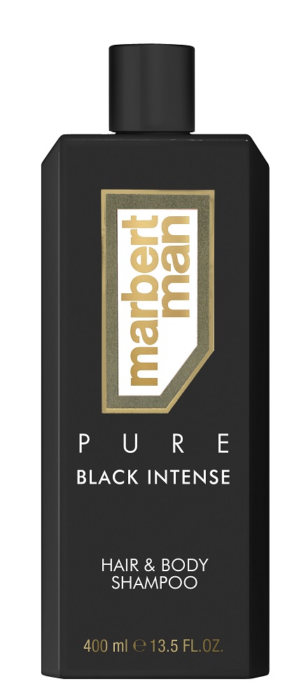 Marbert Man Pure Black Intense – Hair & Body Shampoo, 400 ml