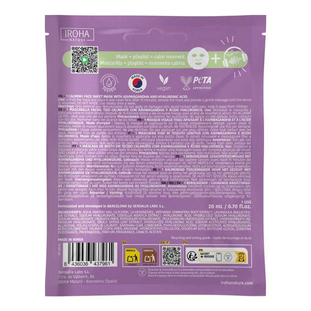 Iroha Moments Mask Mindful Ritual (1 Vliesmaske)