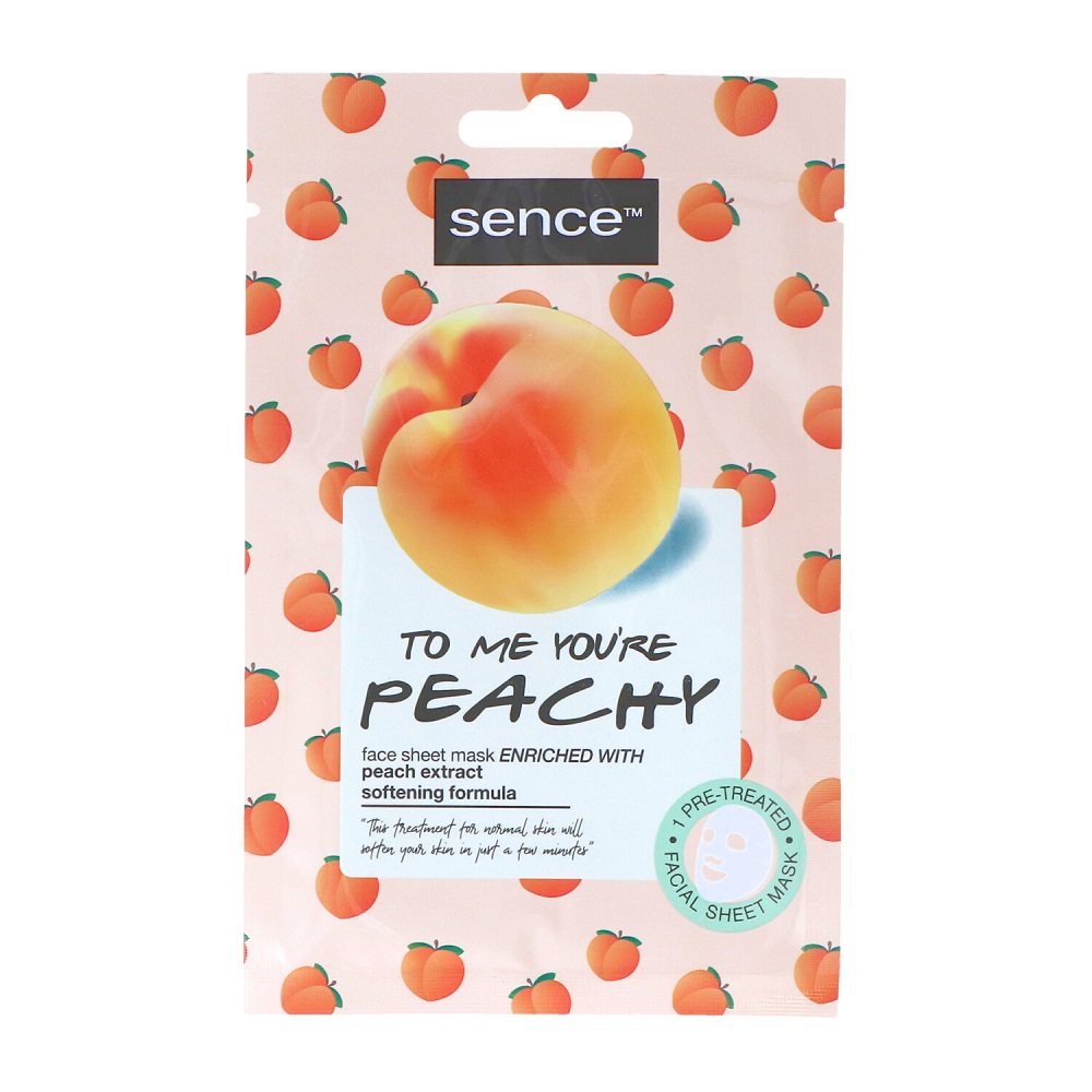 Sence Face Sheet Mask – To Me You’re Peachy, 20 ml