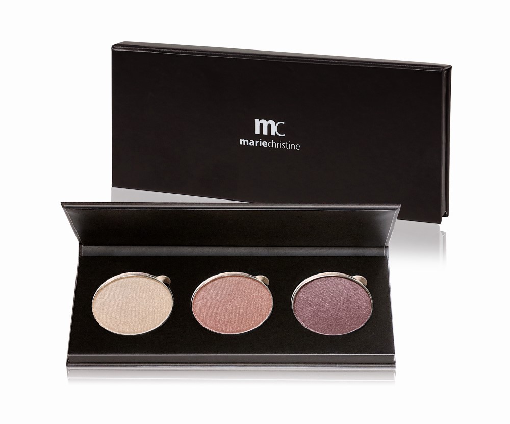 mc mariechristine Velvet Eyeshadow trio 04 (55 nude, 56 taupe, 61 chocolate)