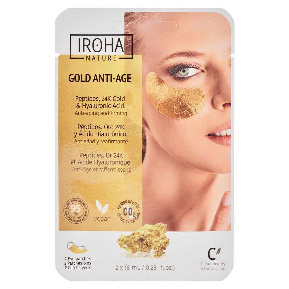 Iroha Foil-Mask Eye - Gold Anti Age  (1 Paar)