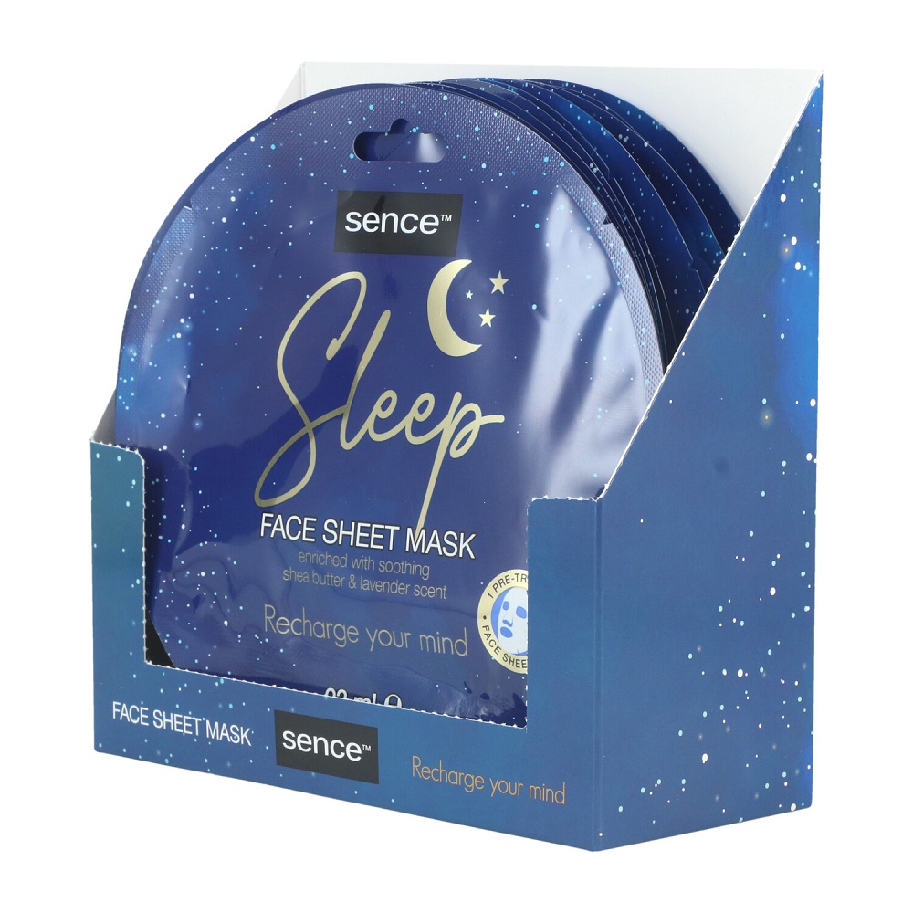 Sence Face Sheet Mask – Sleep, Display 12 x 23 ml