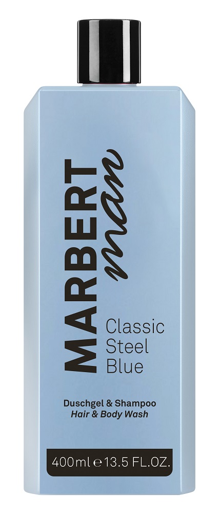 Marbert Man Classic Steel Blue - Duschgel & Shampoo, 400 ml